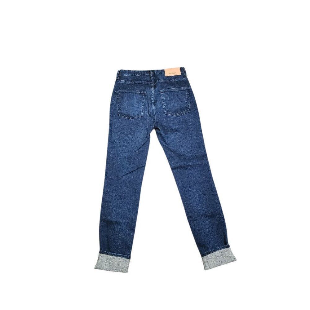 Moussy Japan Skinny Dark Denim Jeans Womens Size 26 Blue Selvedge